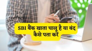 Read more about the article SBI Bank Account Chalu Hai Ya Band Kaise Pata Kare